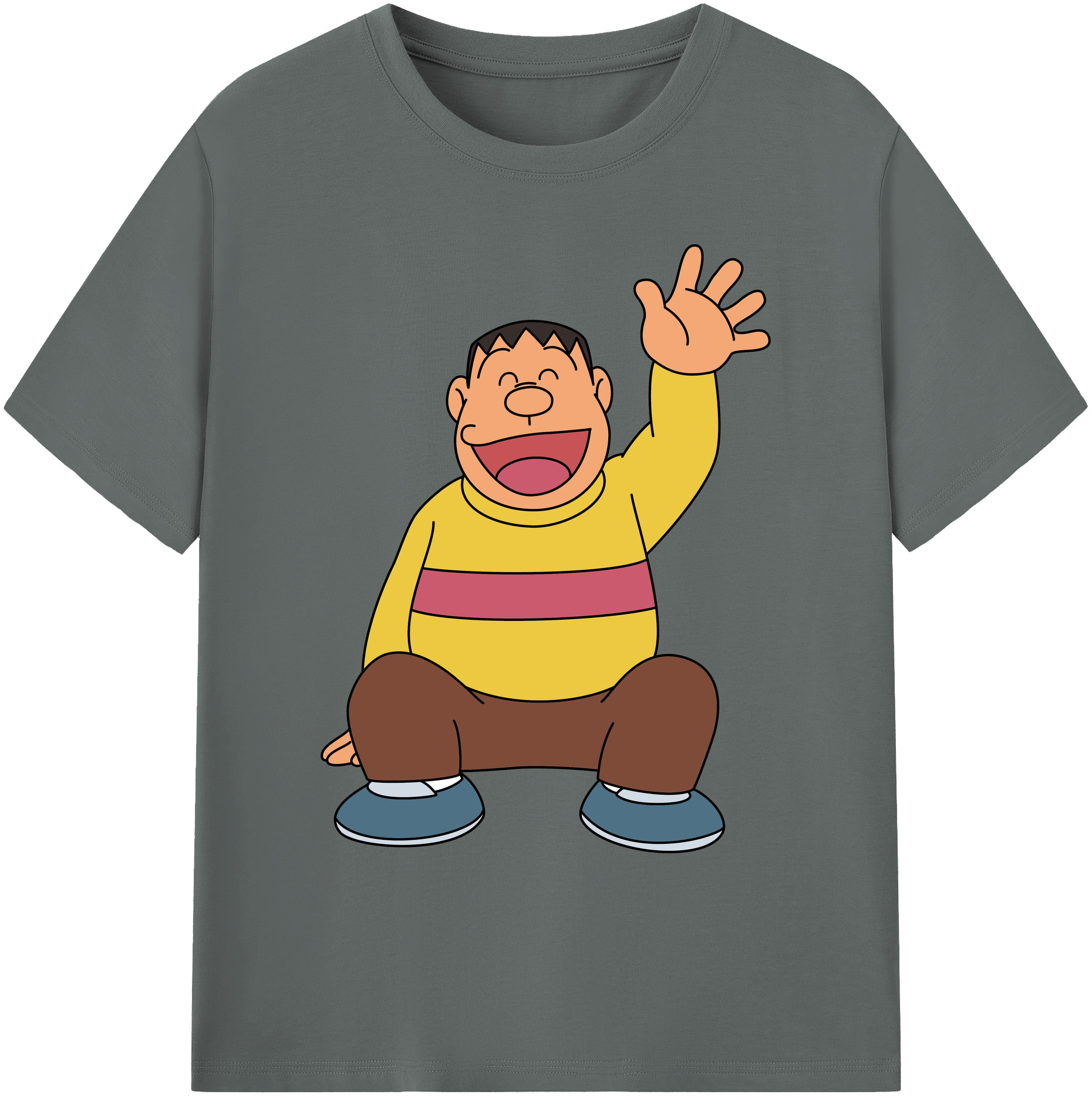 （画像用） ドラえもん 剛田武 Doraemon Gouta Takeshi 綿100％ メンズ半袖Tシャツ｜肌触りやわらか＆通気性
